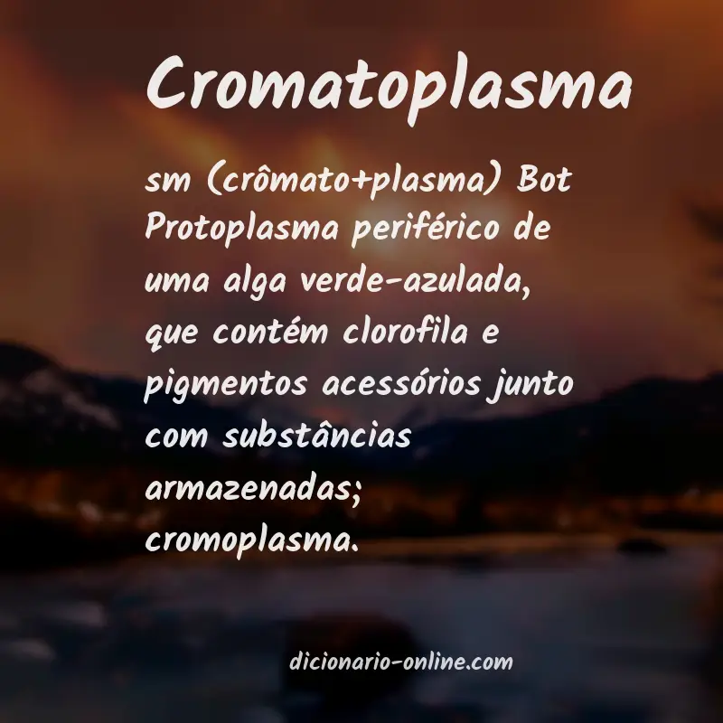 Significado de cromatoplasma