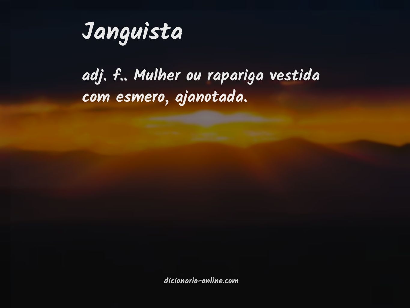 Significado de janguista