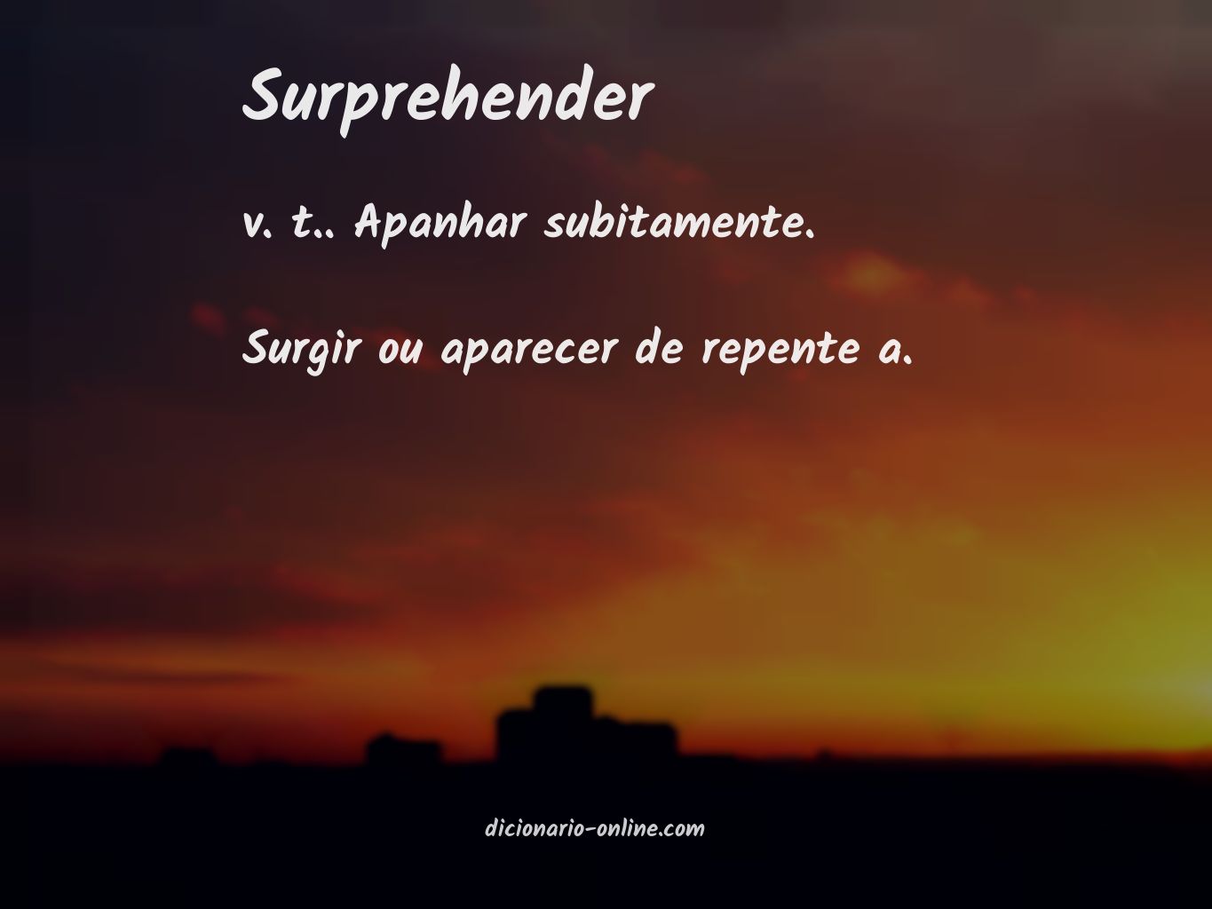 Significado de surprehender