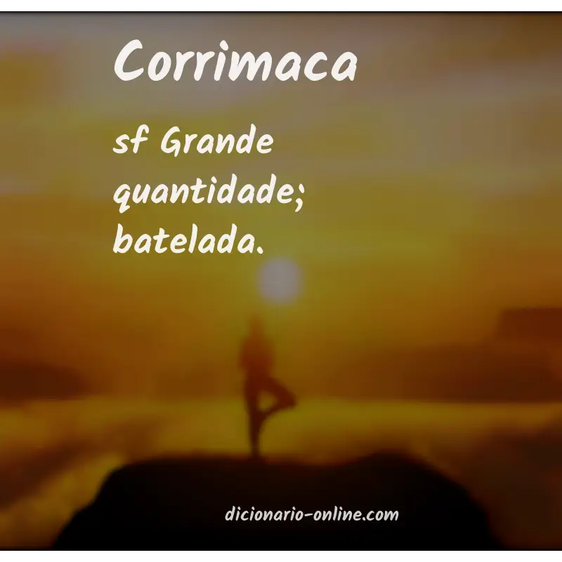 Significado de corrimaca