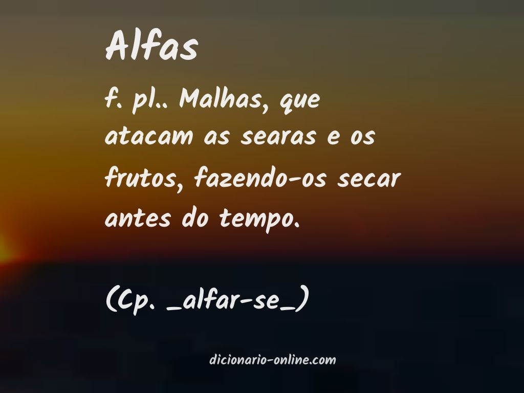 Significado de alfas