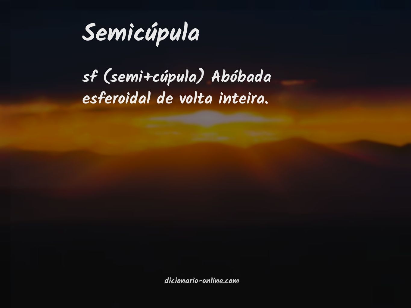 Significado de semicúpula