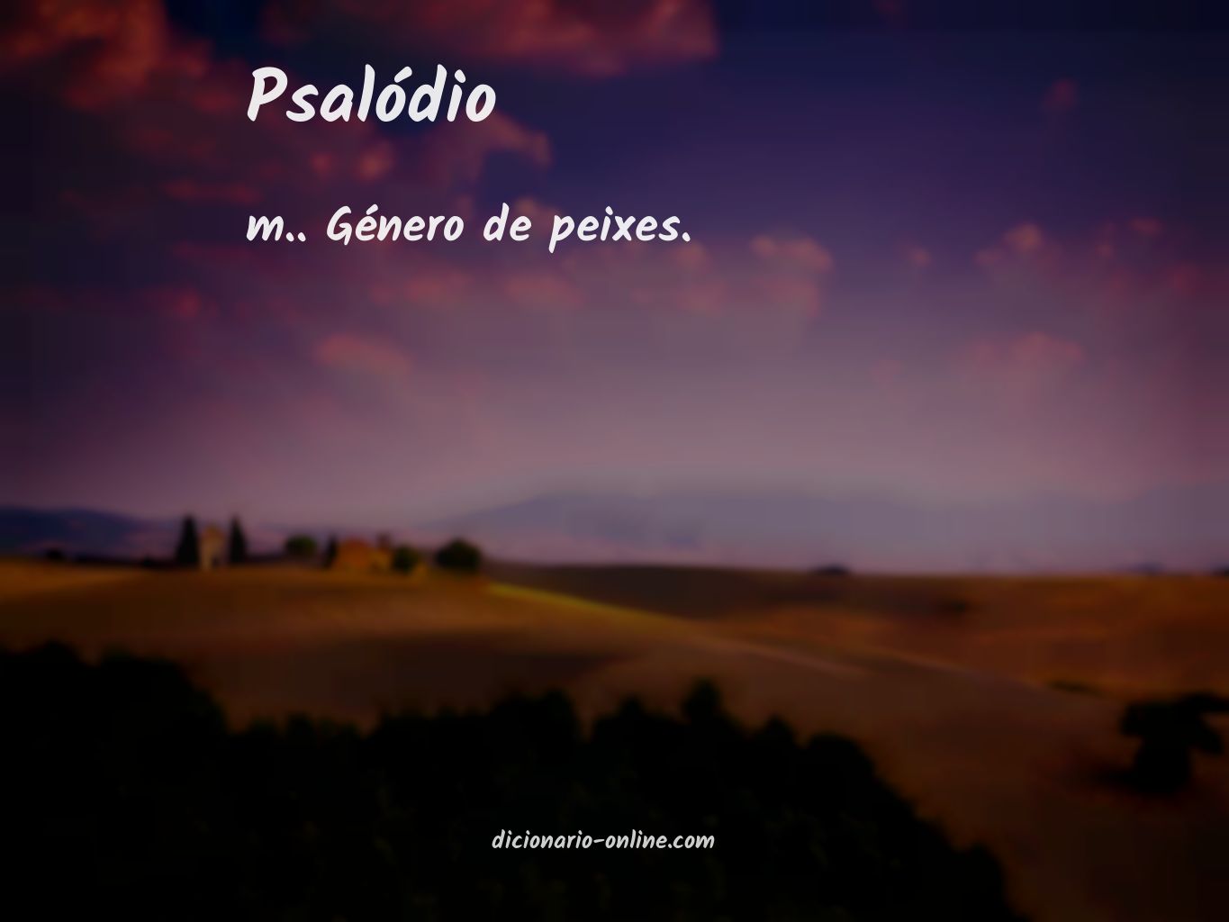 Significado de psalódio