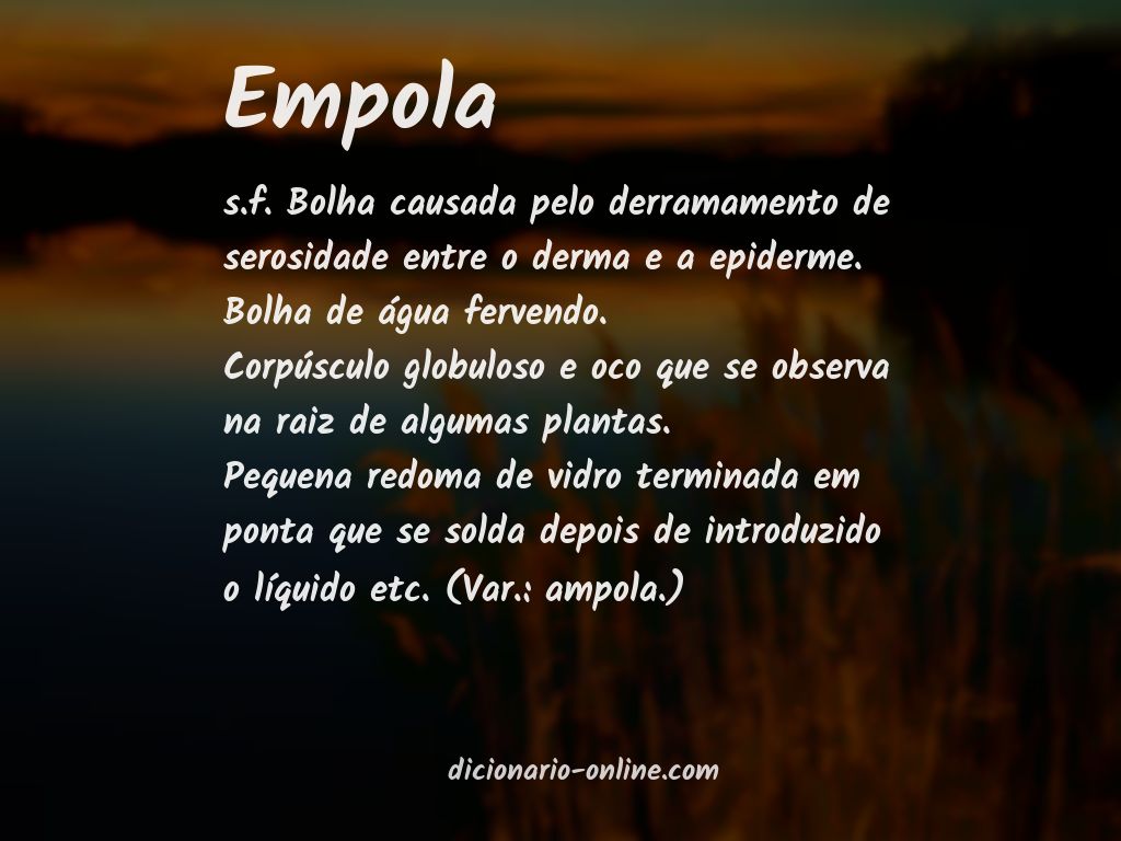 Significado de empola