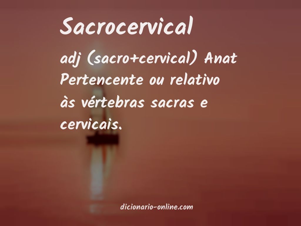 Significado de sacrocervical