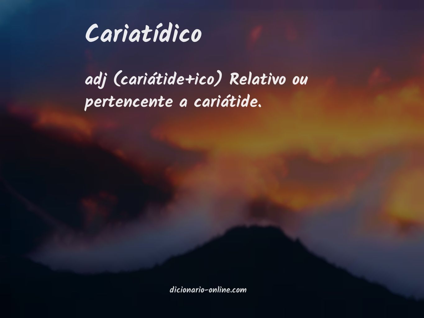 Significado de cariatídico