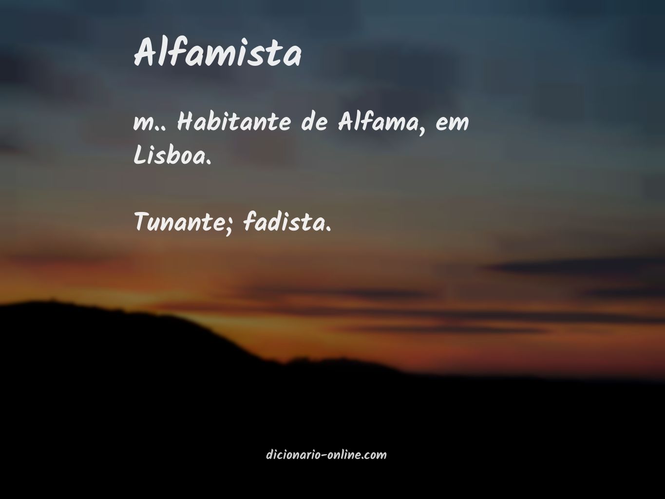 Significado de alfamista