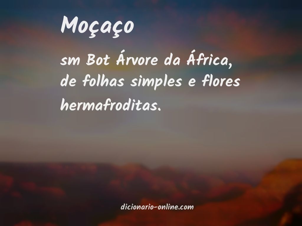 Significado de moçaço