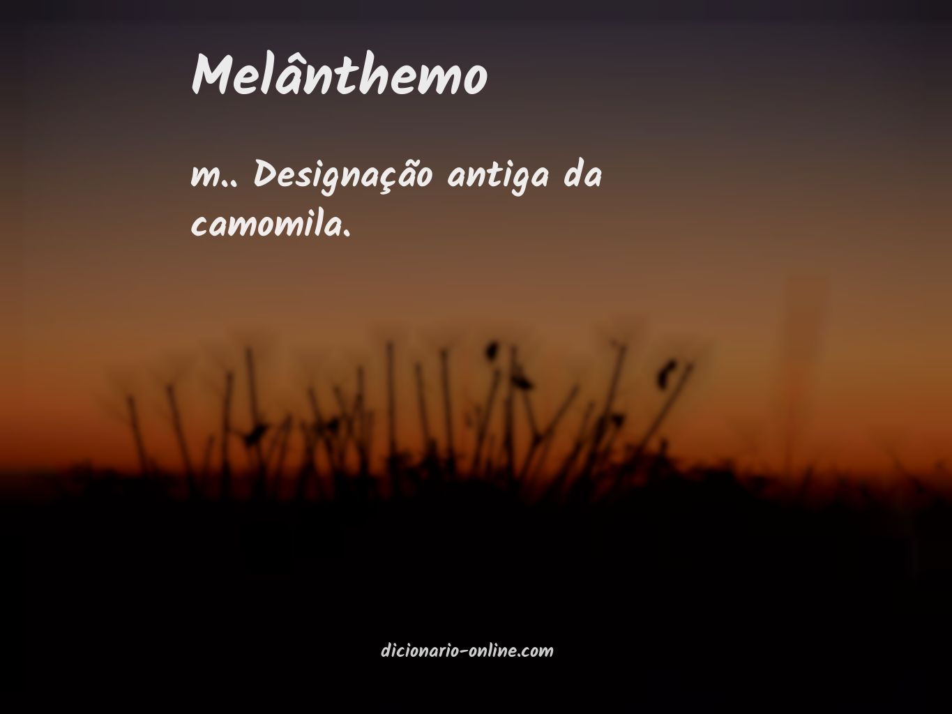 Significado de melânthemo