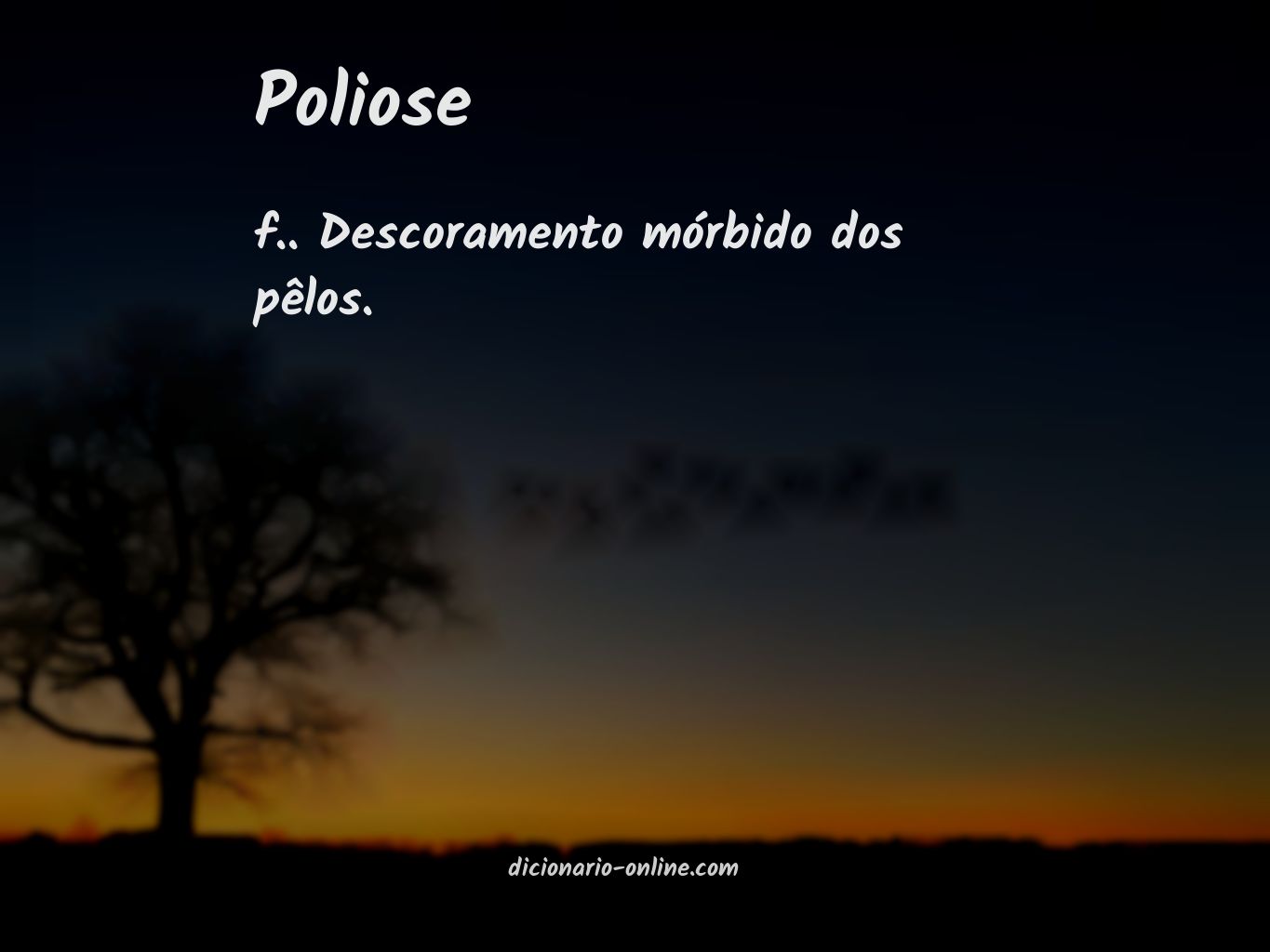 Significado de poliose