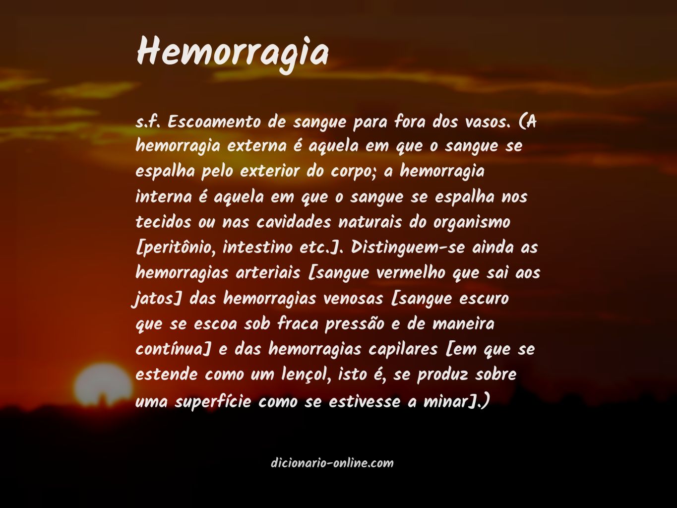 Significado de hemorragia