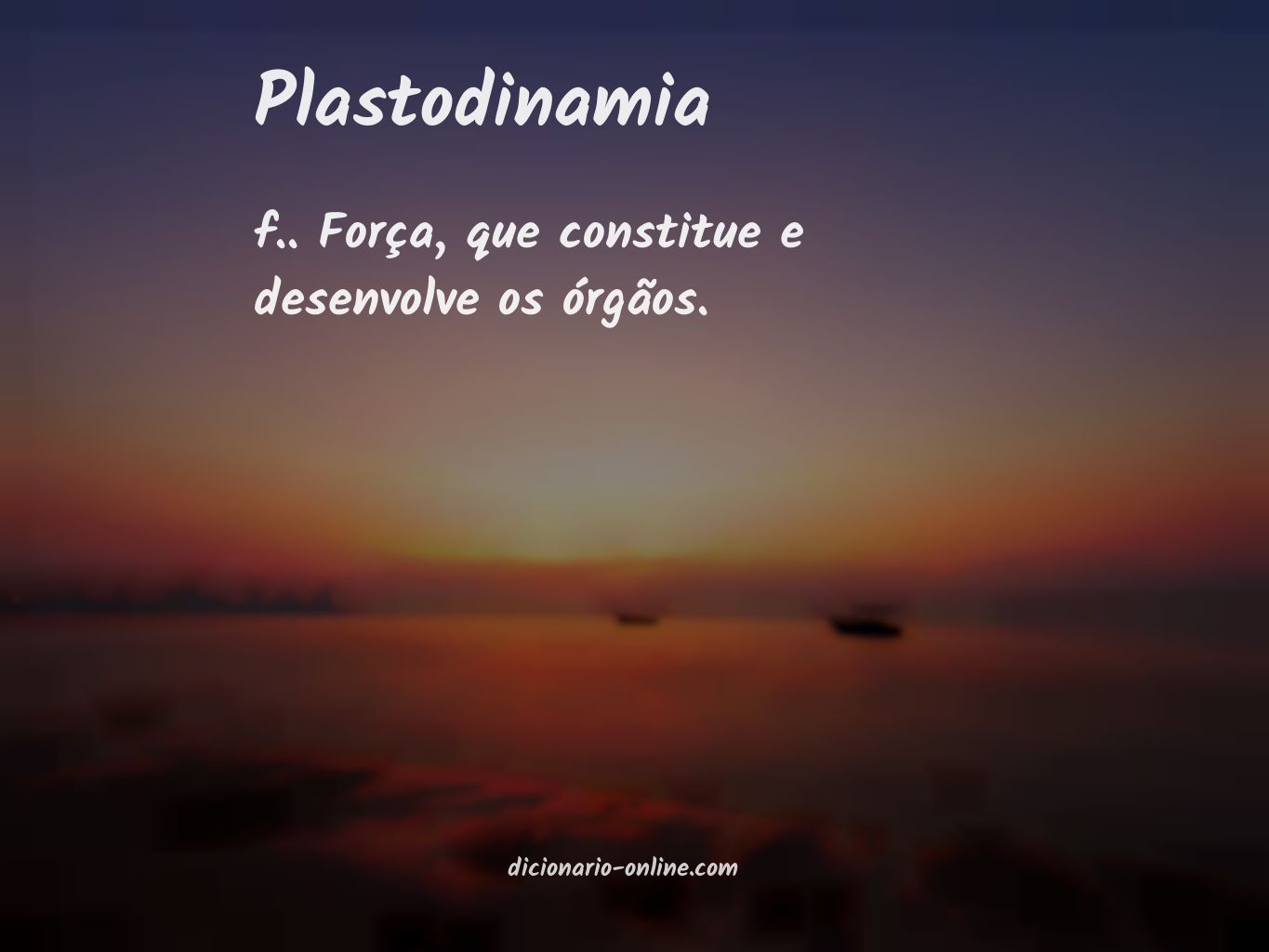 Significado de plastodinamia