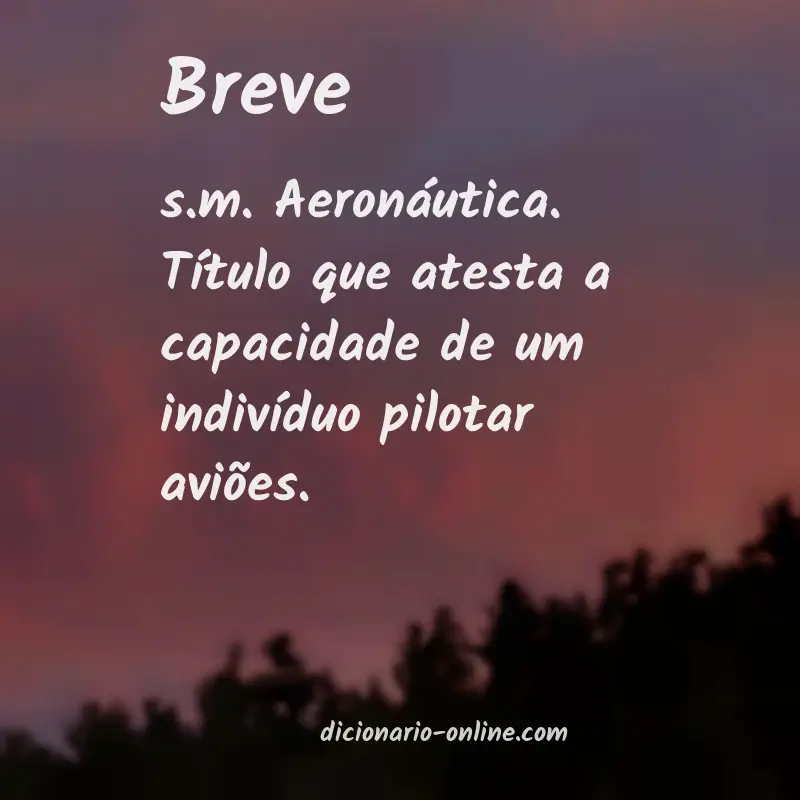 Significado de breve