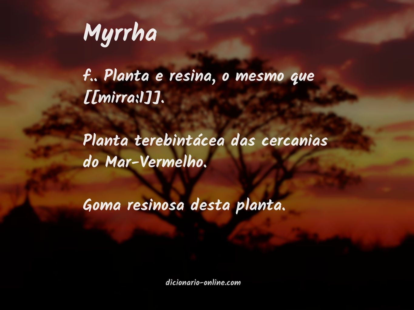Significado de myrrha