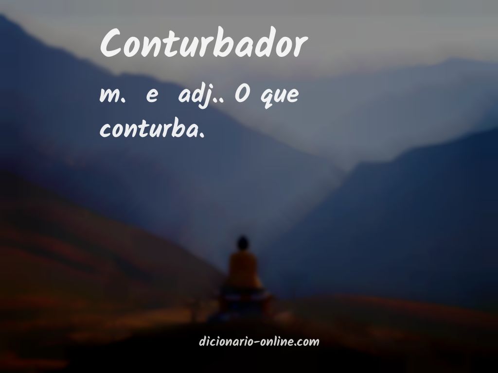 Significado de conturbador