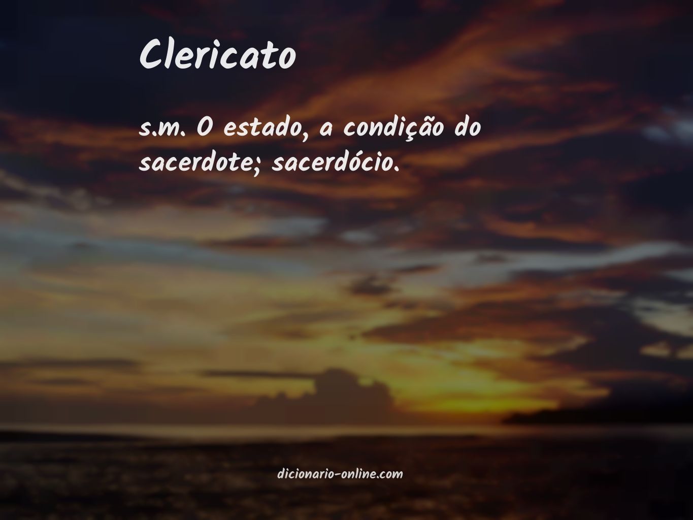 Significado de clericato