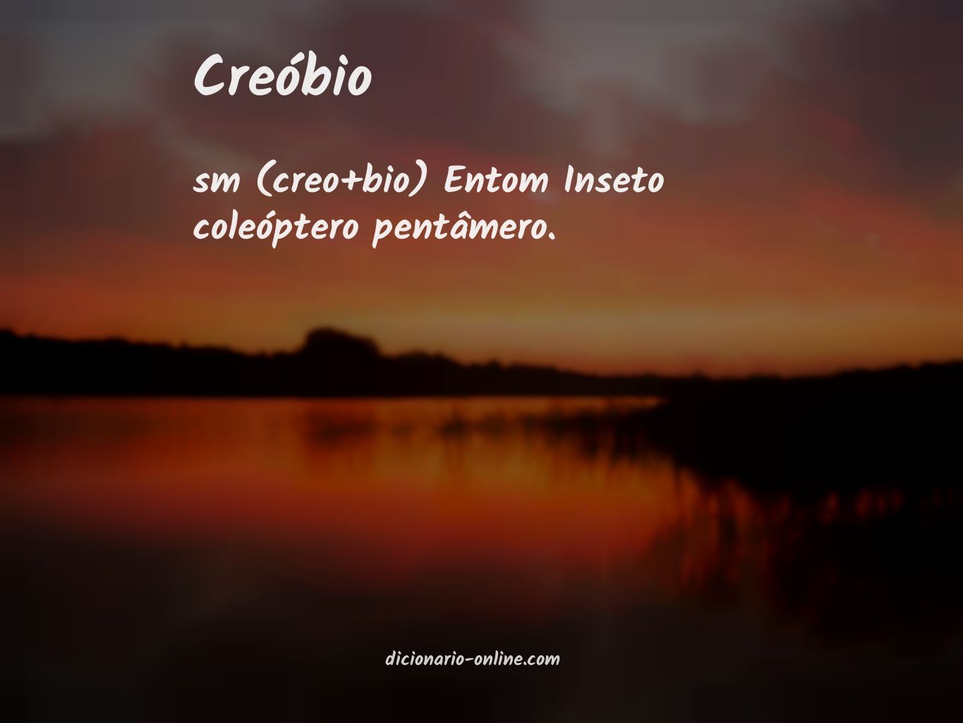 Significado de creóbio