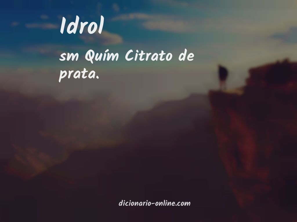 Significado de idrol