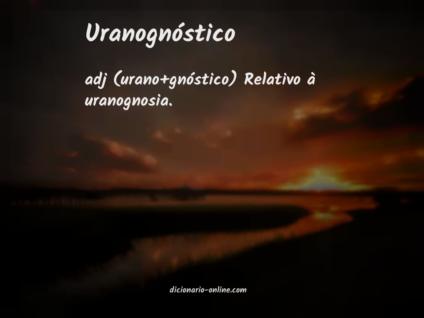 Significado de uranognóstico