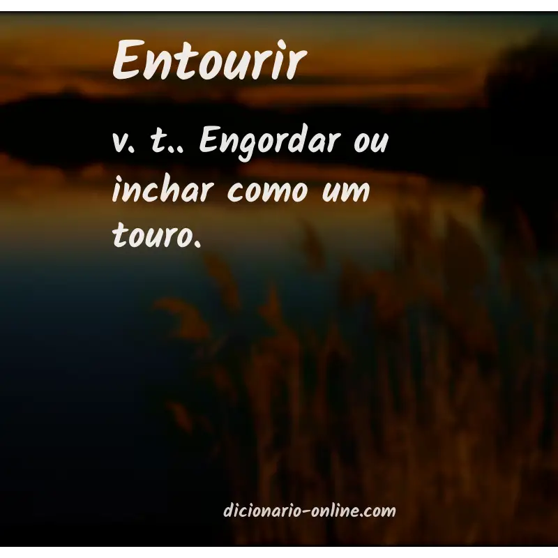 Significado de entourir