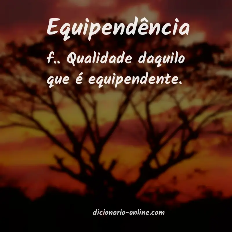 Significado de equipendência