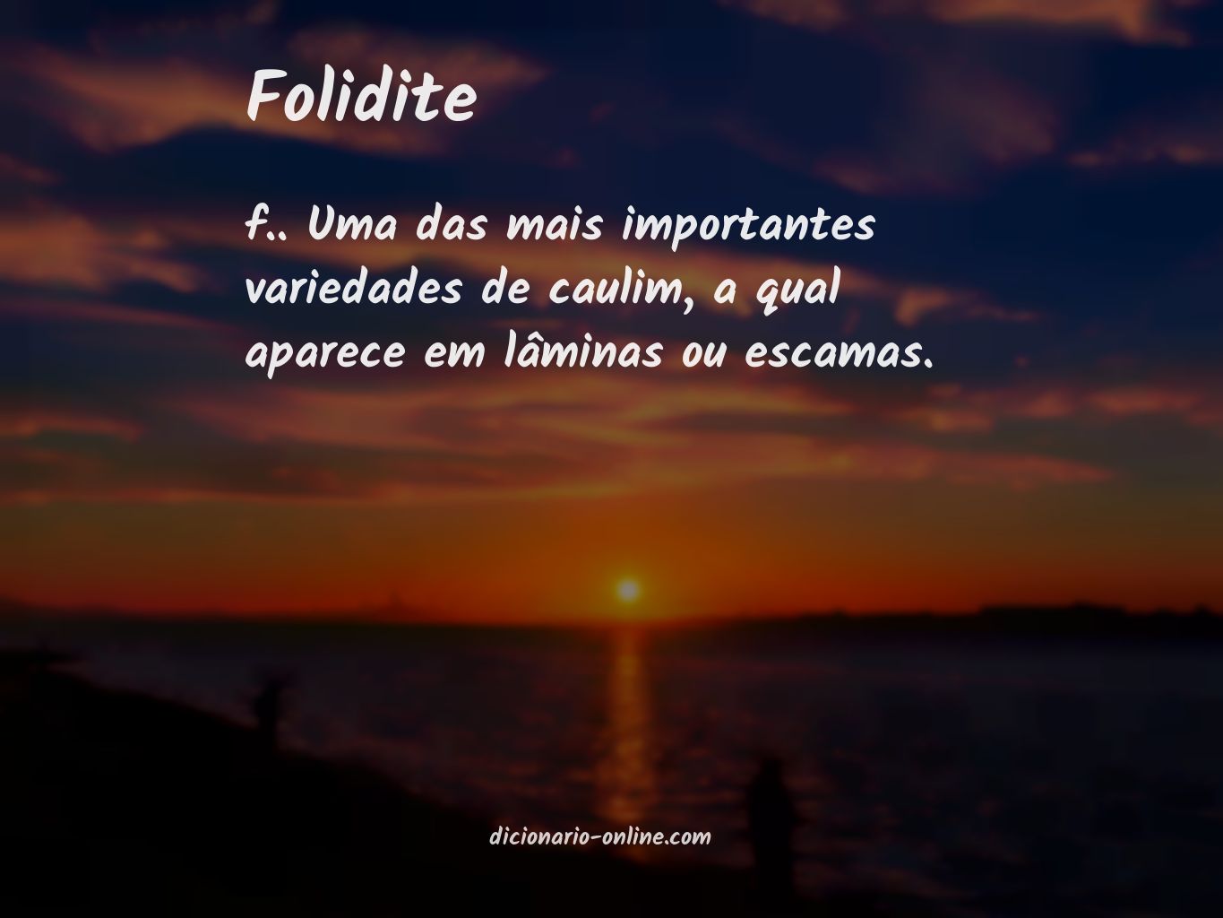 Significado de folidite