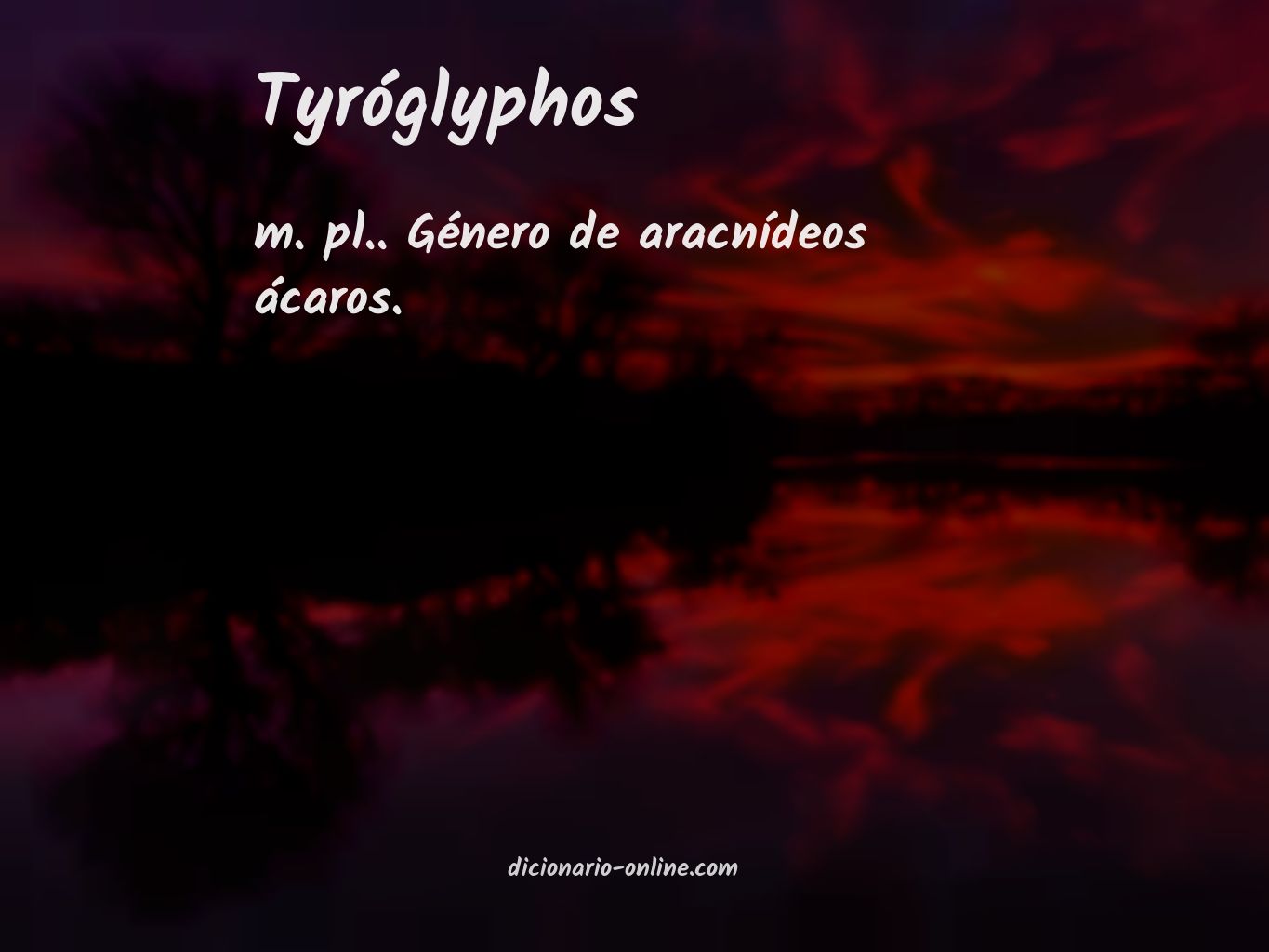 Significado de tyróglyphos