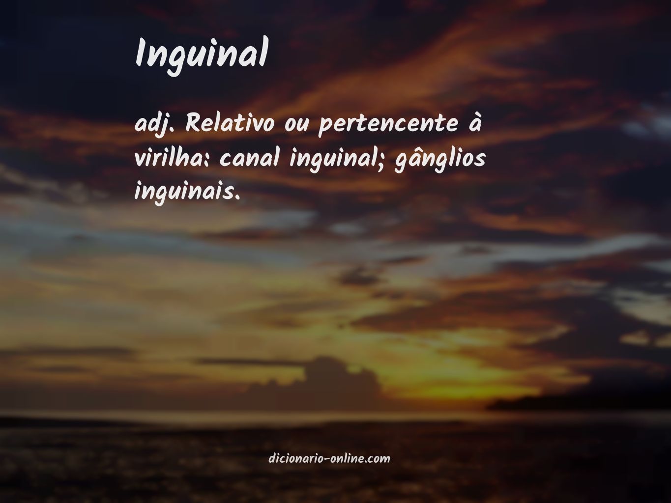 Significado de inguinal