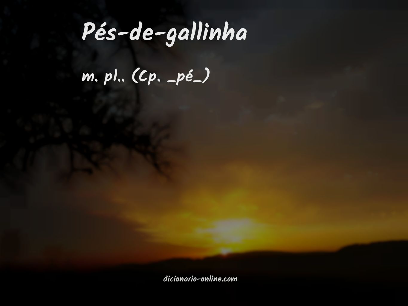 Significado de pés-de-gallinha