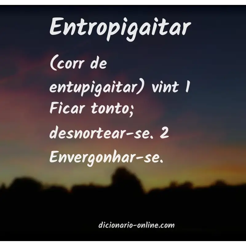 Significado de entropigaitar
