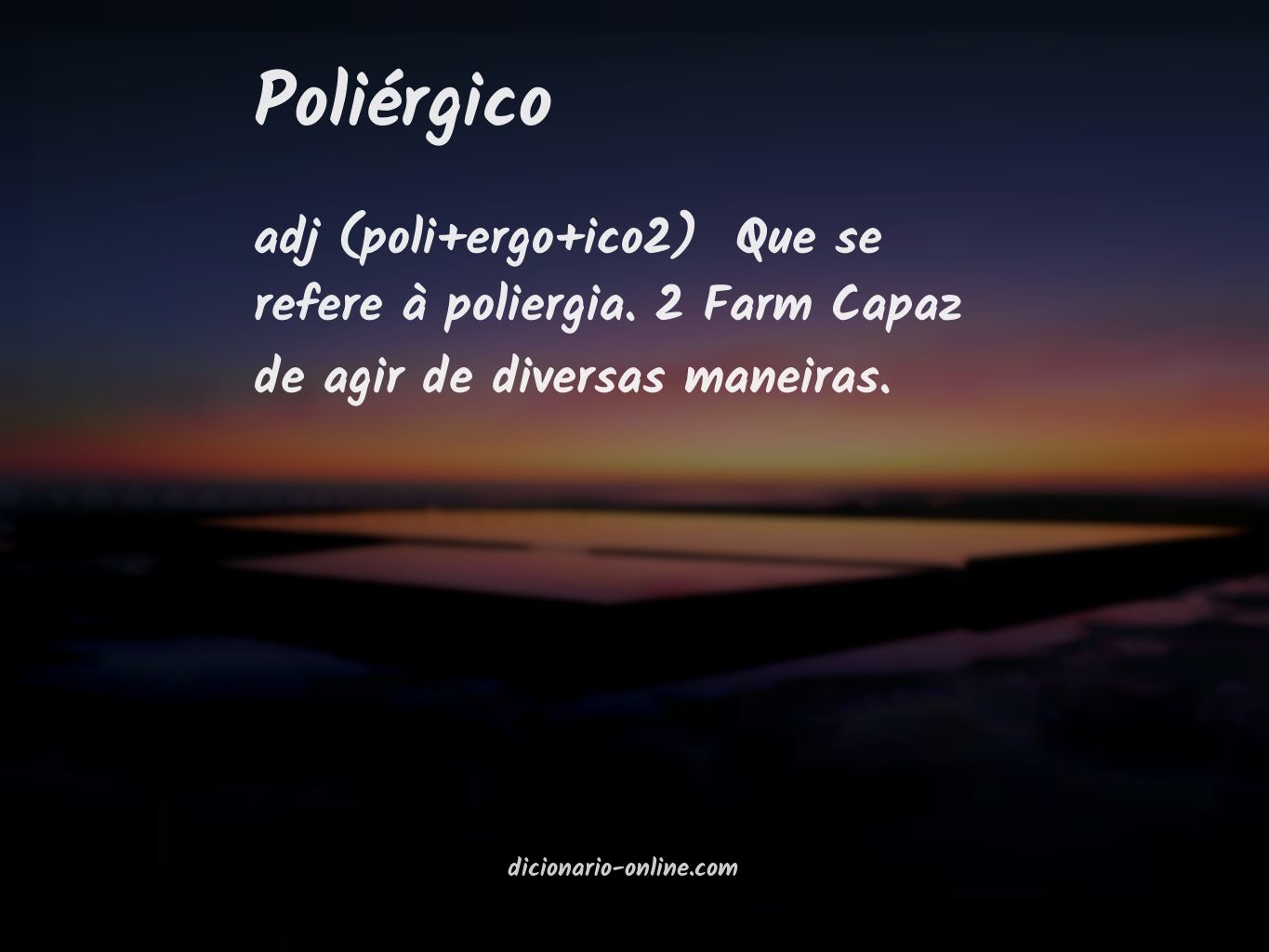 Significado de poliérgico