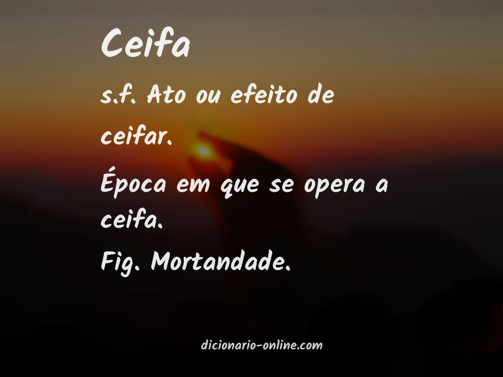 Significado de ceifa