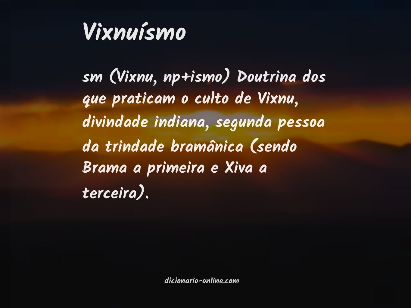 Significado de vixnuísmo