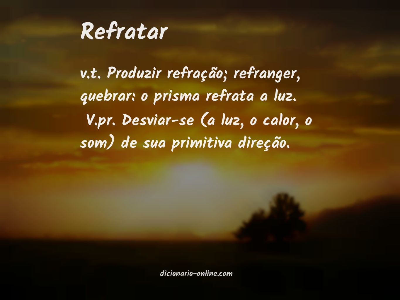 Significado de refratar