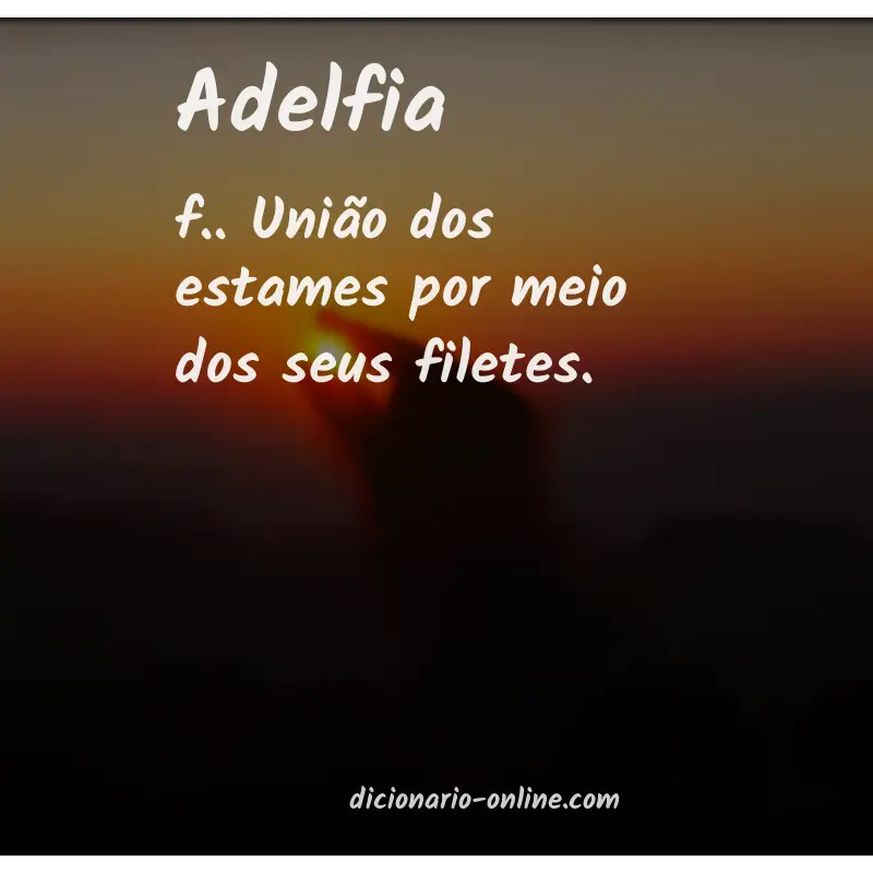 Significado de adelfia
