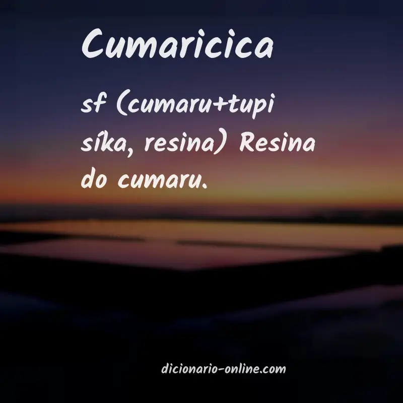 Significado de cumaricica