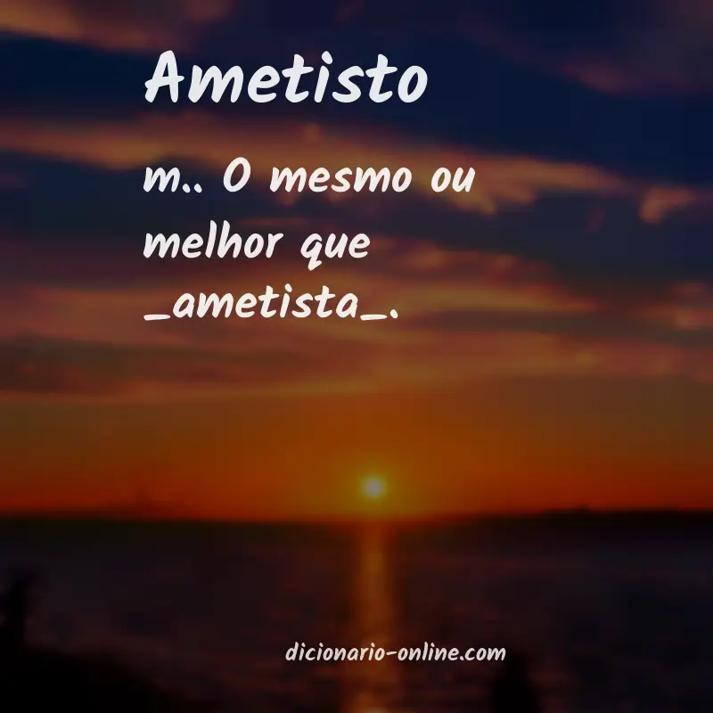 Significado de ametisto