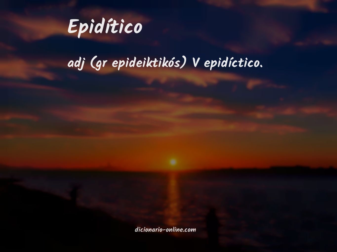 Significado de epidítico