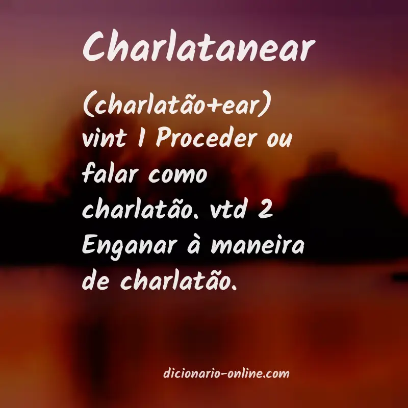 Significado de charlatanear