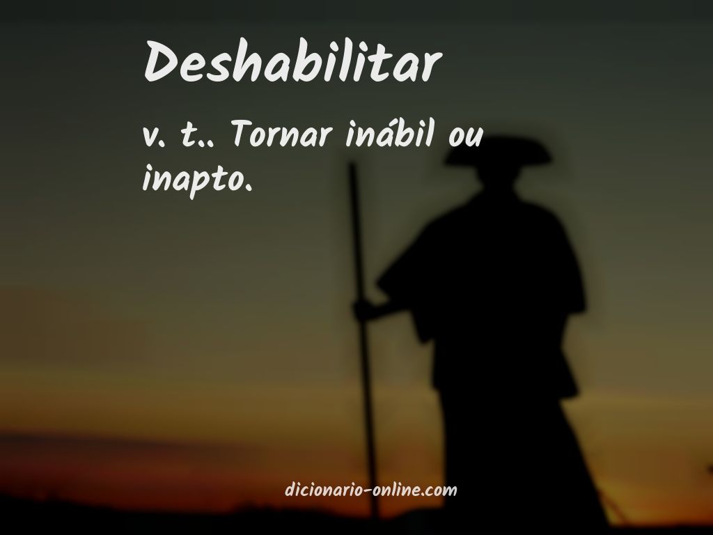 Significado de deshabilitar