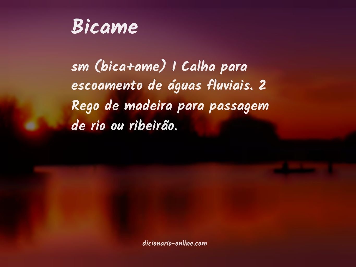 Significado de bicame