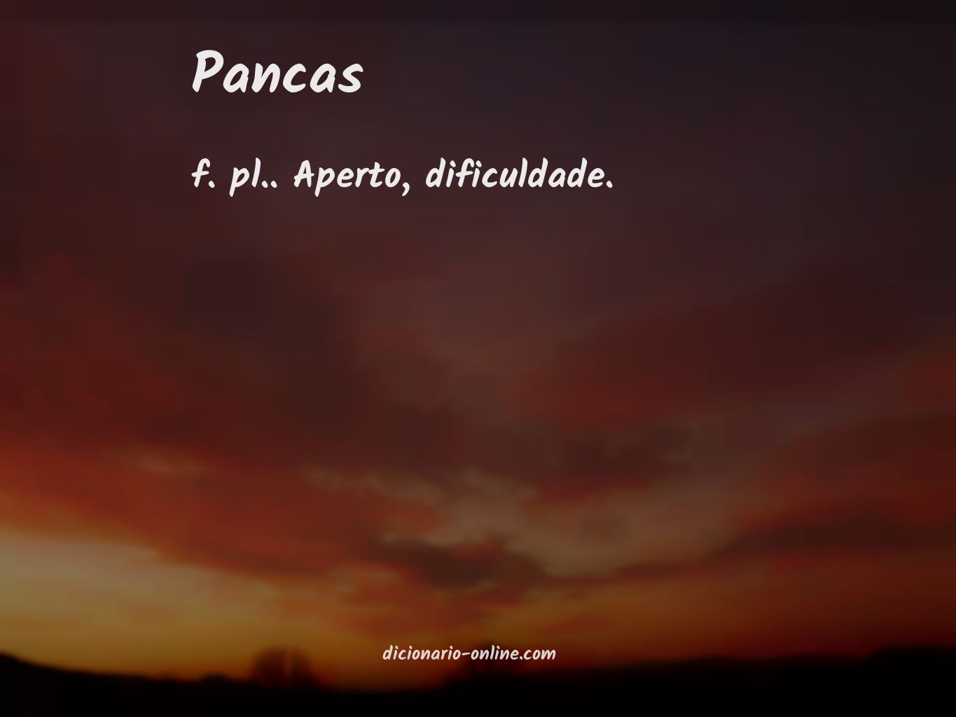 Significado de pancas