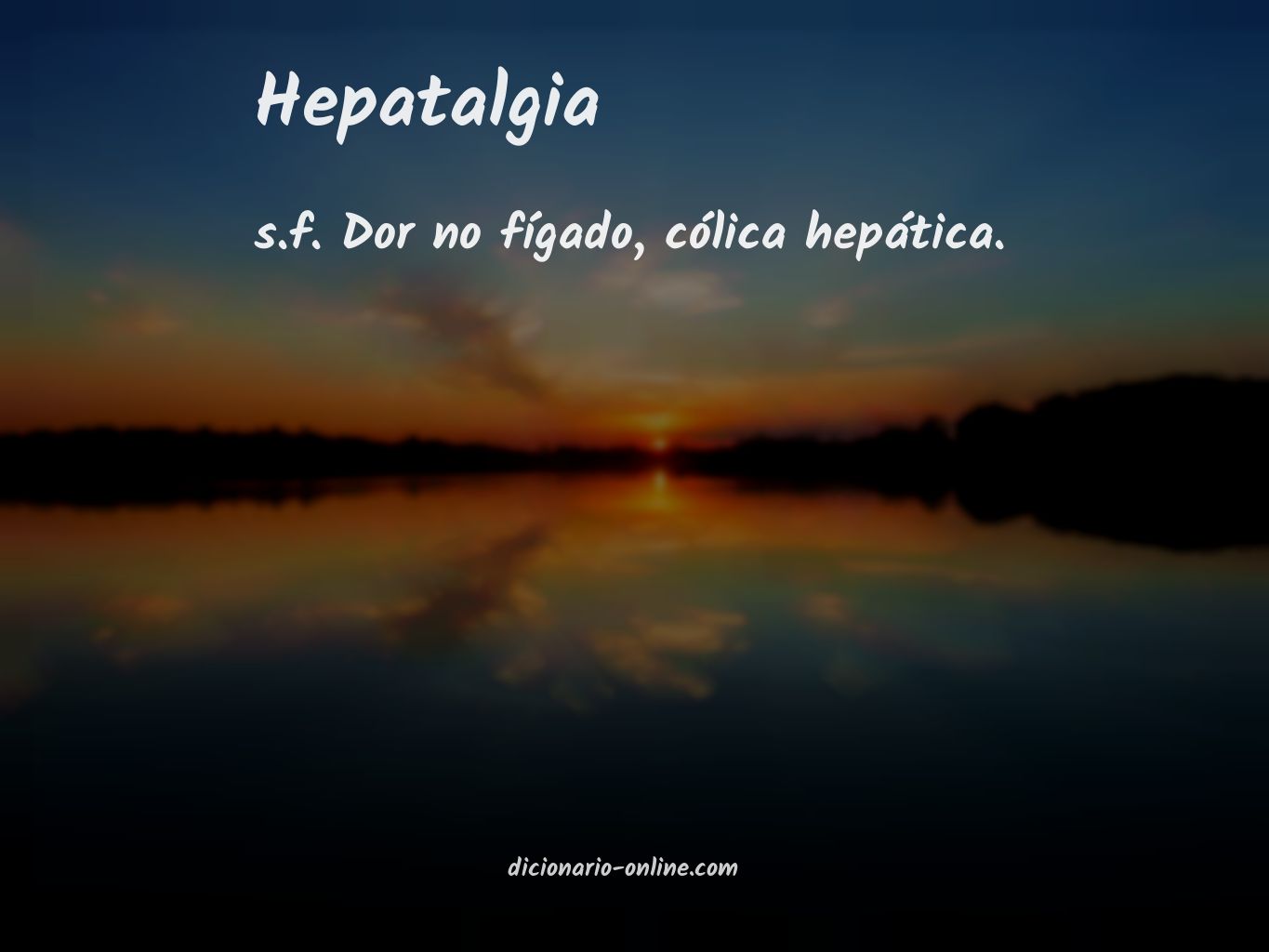 Significado de hepatalgia