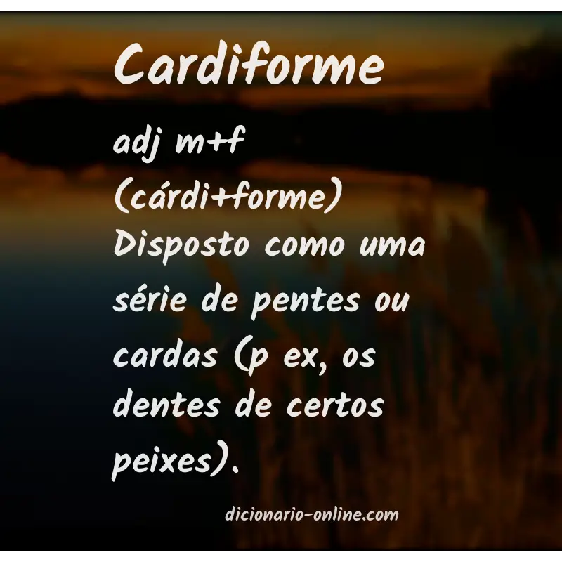 Significado de cardiforme