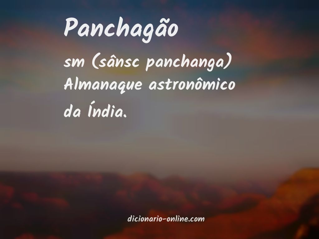 Significado de panchagão