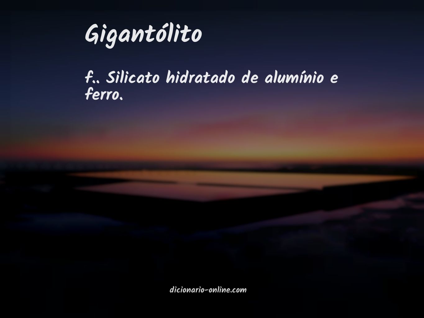 Significado de gigantólito