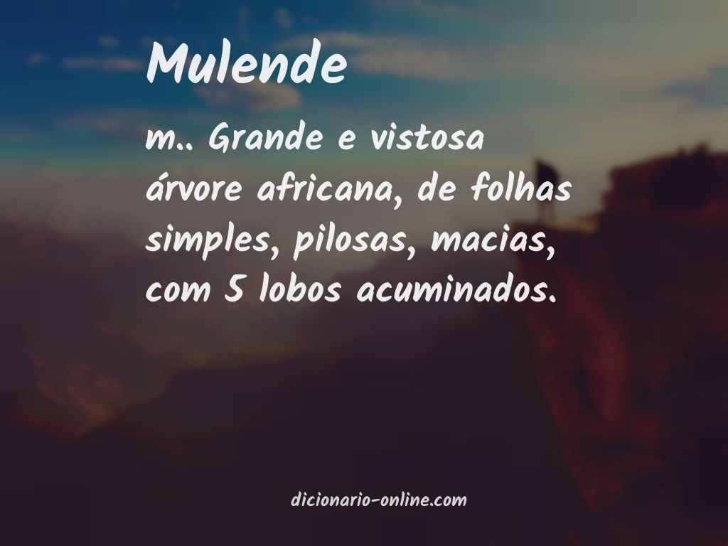 Significado de mulende