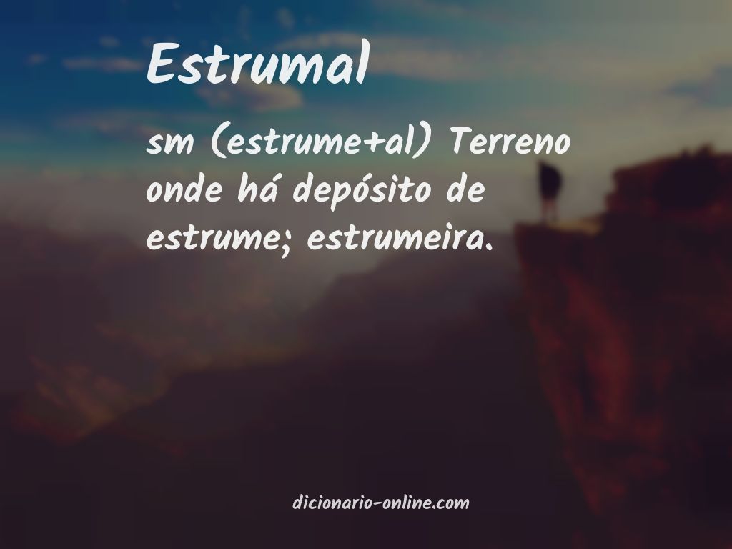 Significado de estrumal