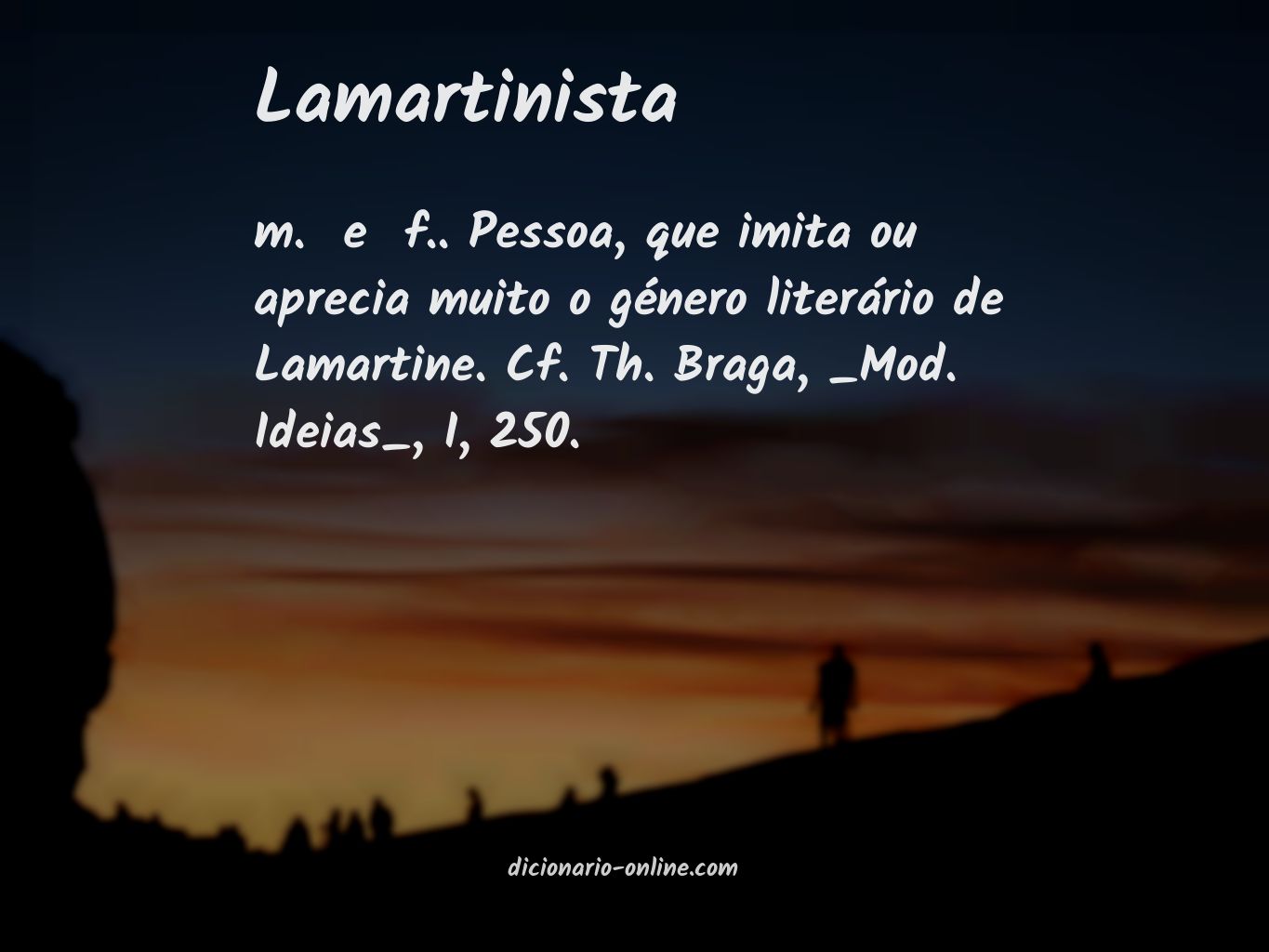 Significado de lamartinista