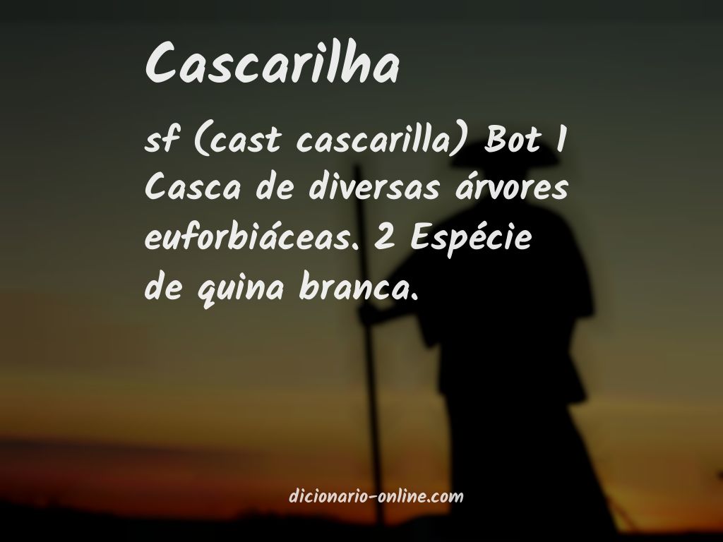 Significado de cascarilha